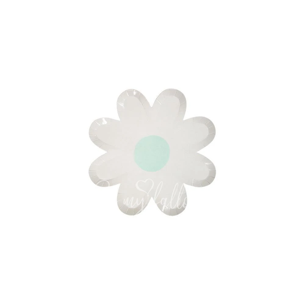 Pastel Daisy Canape Plates