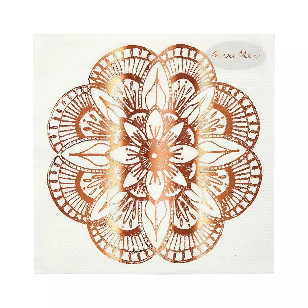 Салфетки для вечеринки Mandala (большие)