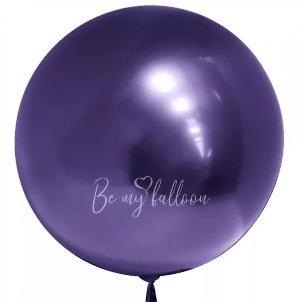 18" Helium foil gloss Purple 3D Sphere balloon