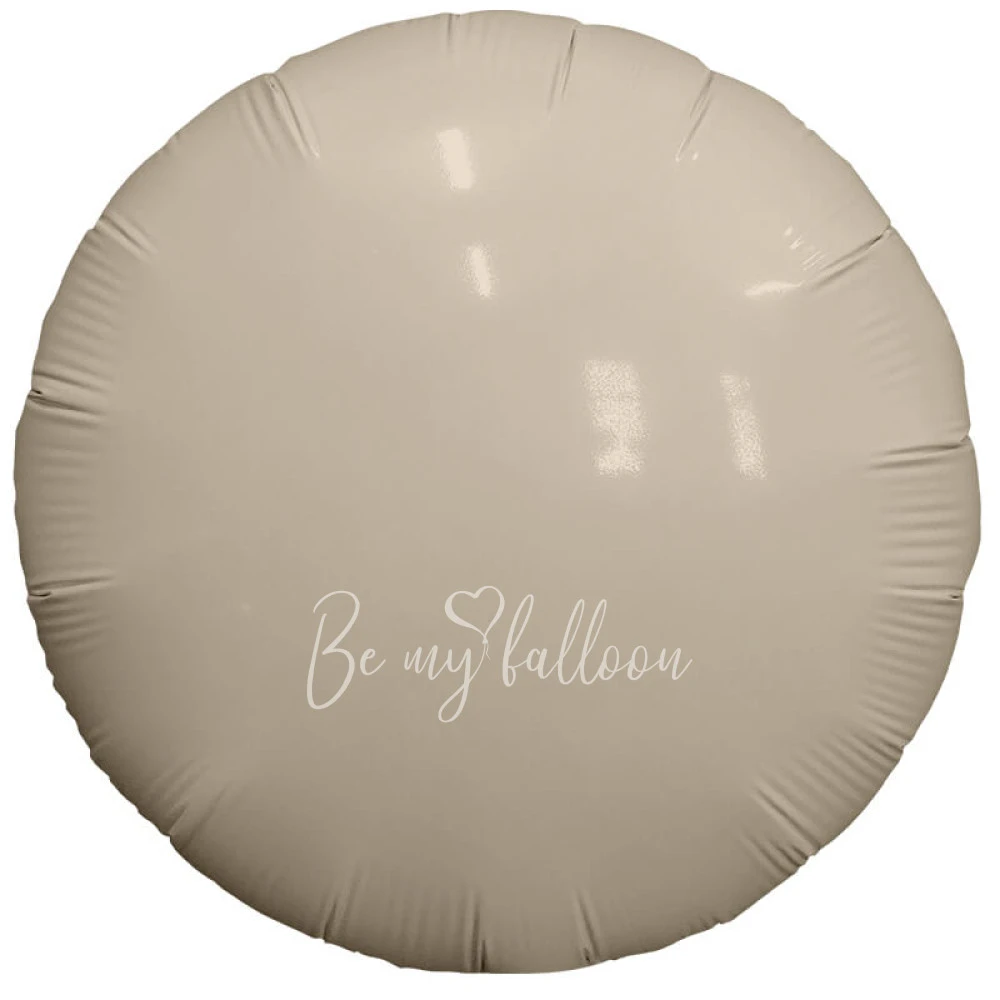 18" Cream round foil shape 