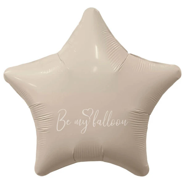 18" Cream star foil shape 