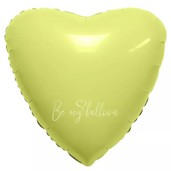 18" Lemon heart foil shape