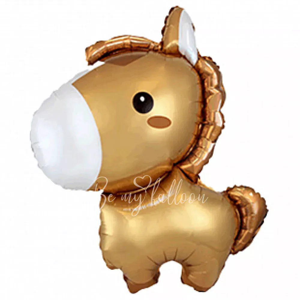 34" Foil balloon - Brown horse