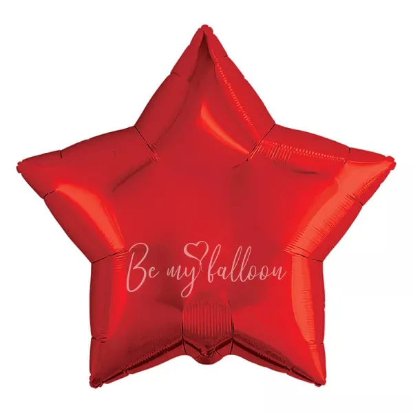 19" Foil balloon Star red