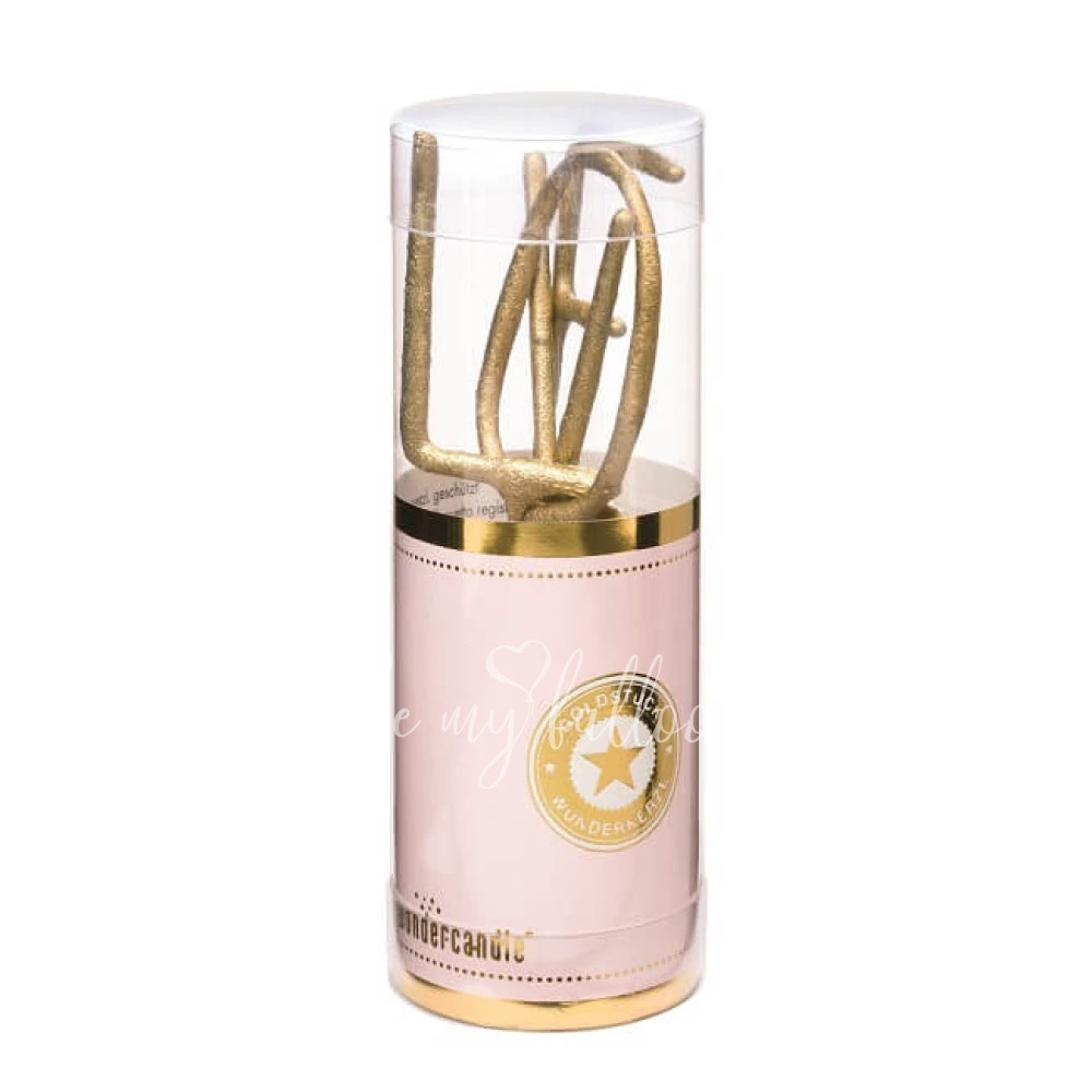  LOVE Mini Gold Candle Sparkler
