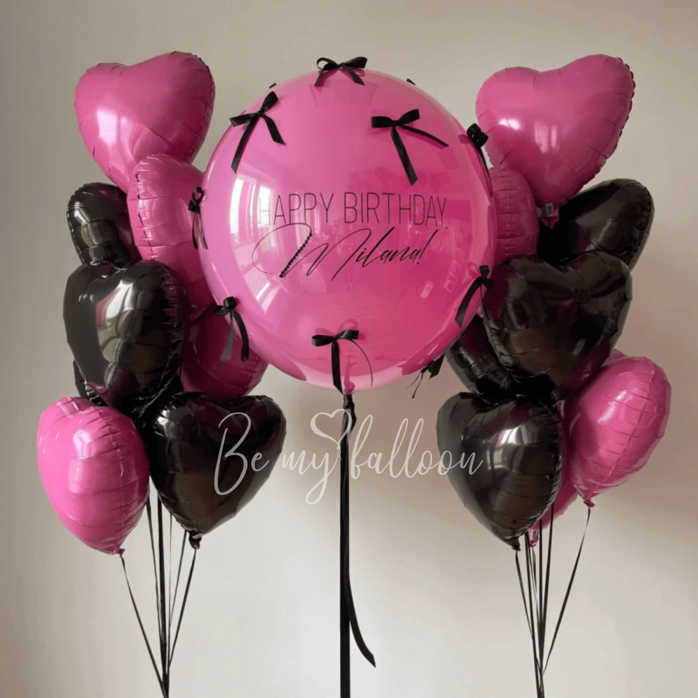 Набор воздушных шариков "Розовая бомба"