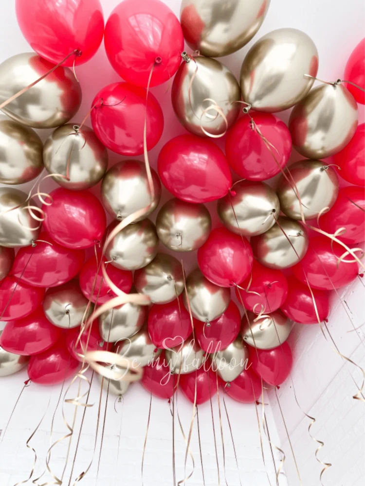 Balloons under the ceiling "Red and gold dreams"