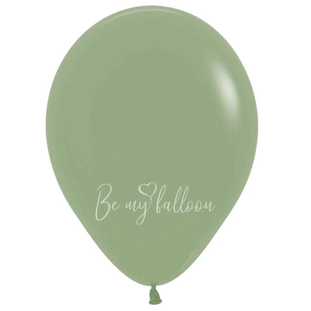 12" Helium fashion Eucalyptus 027 plain balloon