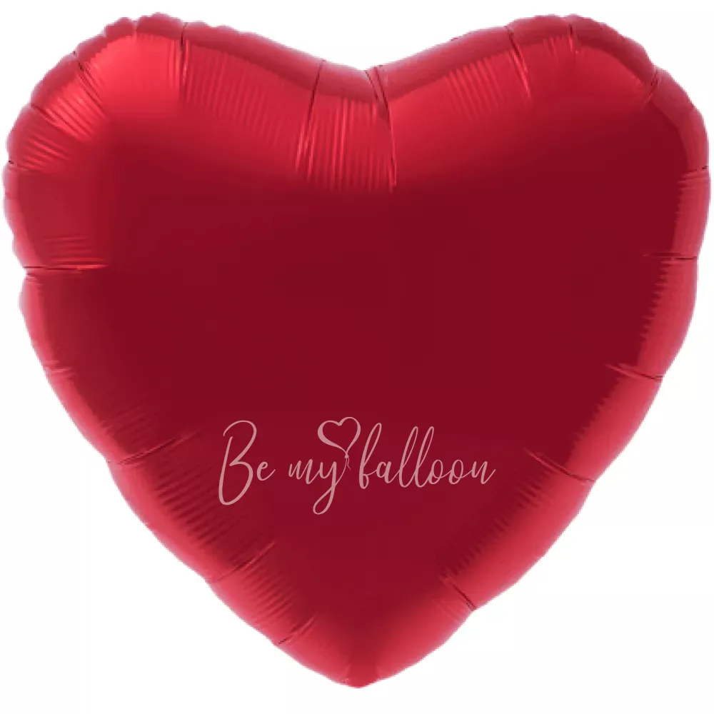19" Helium foil gloss Red Heart balloon