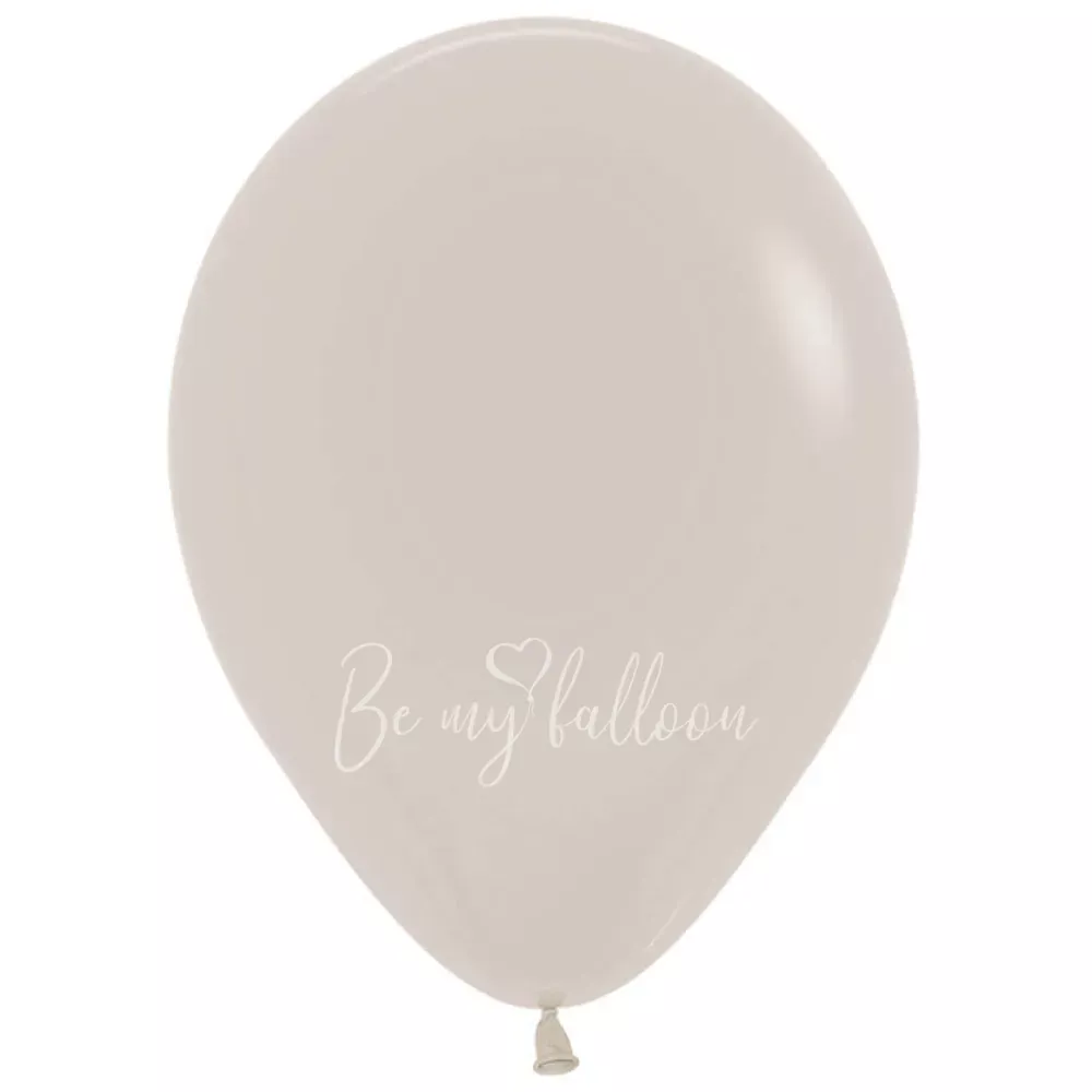 12" Helium fashion White Sand 071 plain balloon