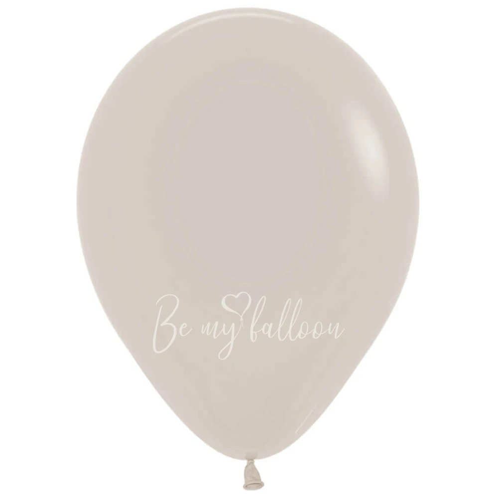12" Helium fashion White Sand 071 plain balloon
