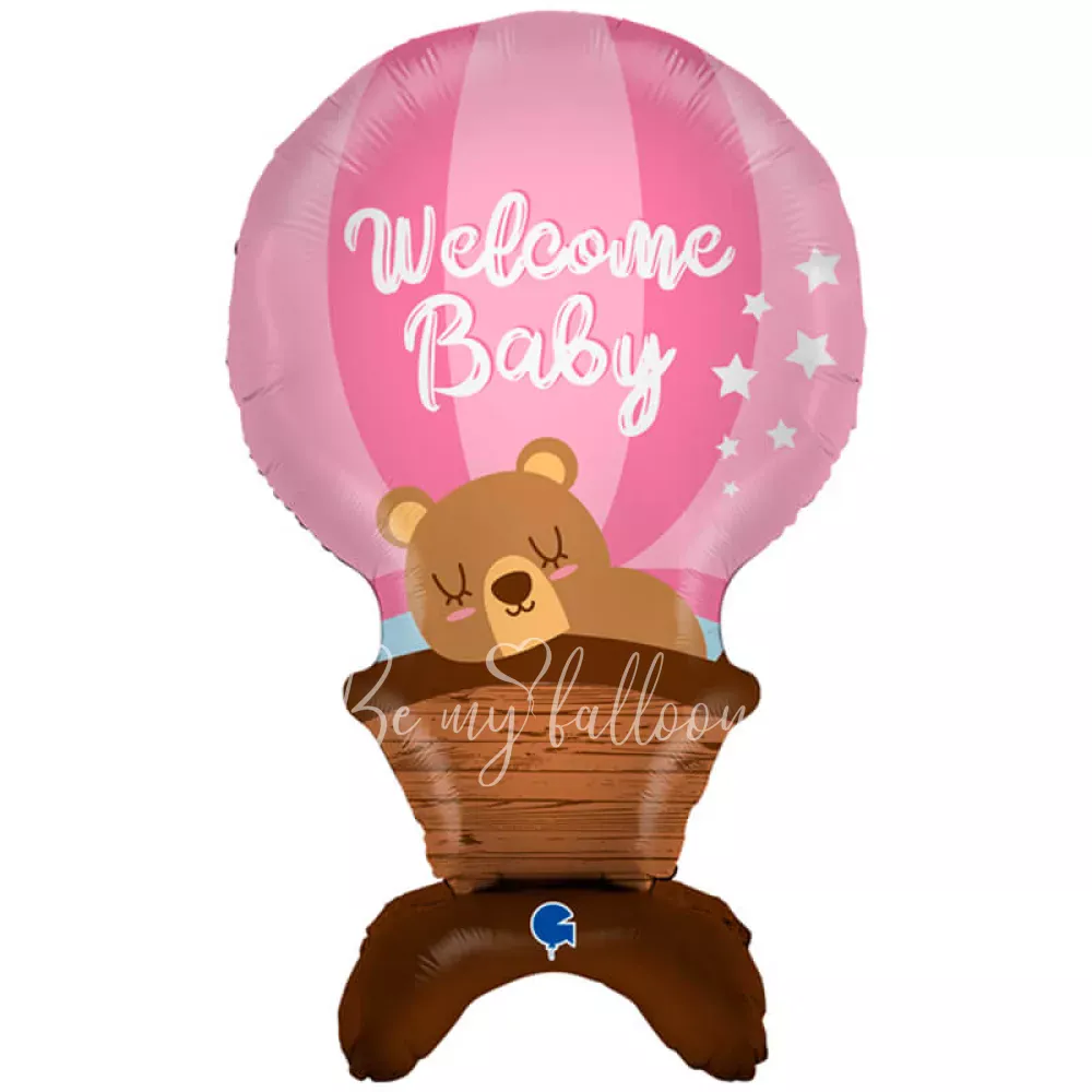 38" Шар из фольги, наполненные воздухом, Добро пожаловать, малышка!