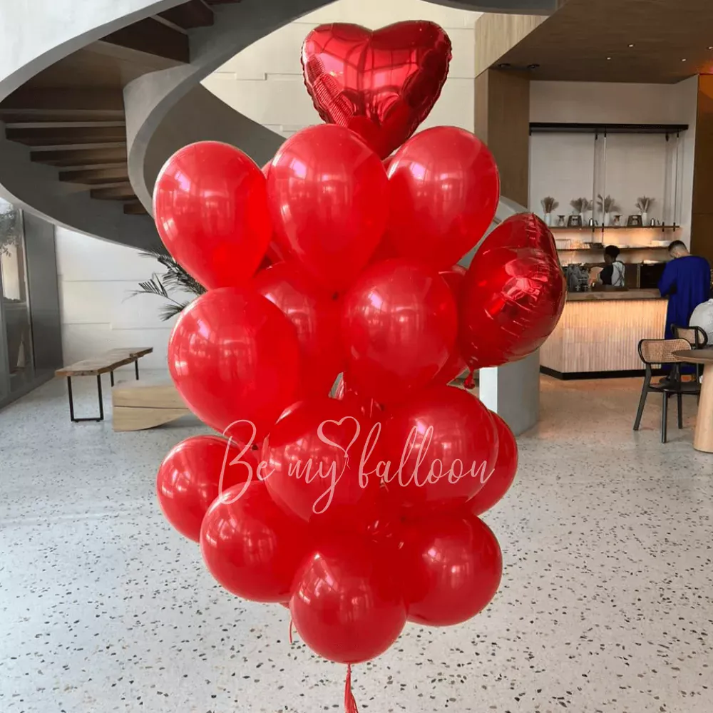 19" Foil Balloons Heart Red