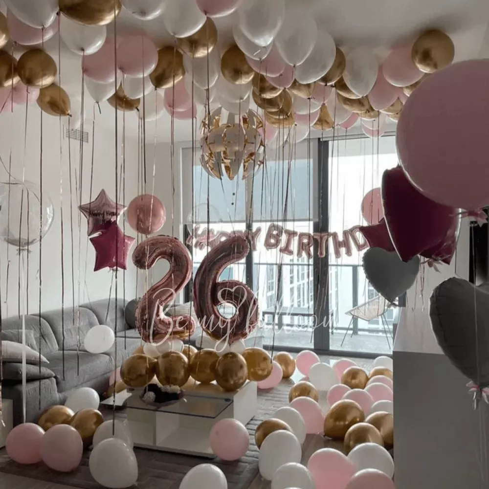 Composition Of Balloons With Number