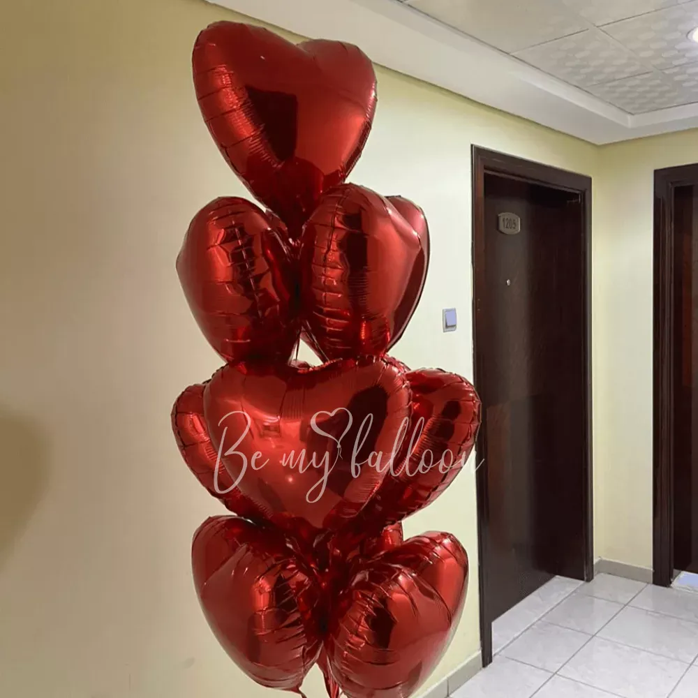 19" Foil Balloons Heart Red