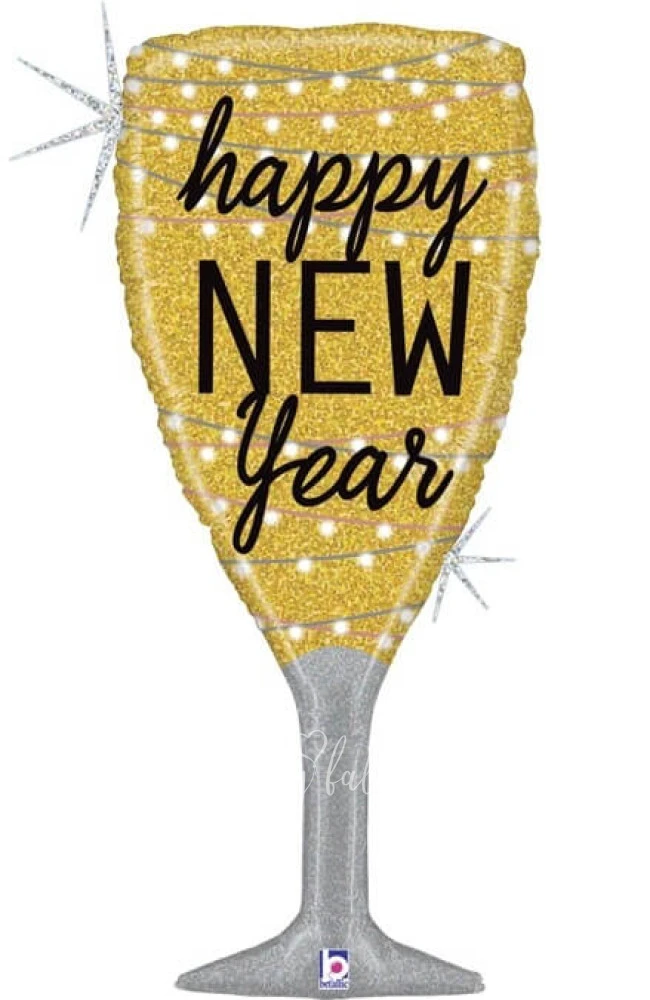 37" Helium foil Champagne Glass balloon