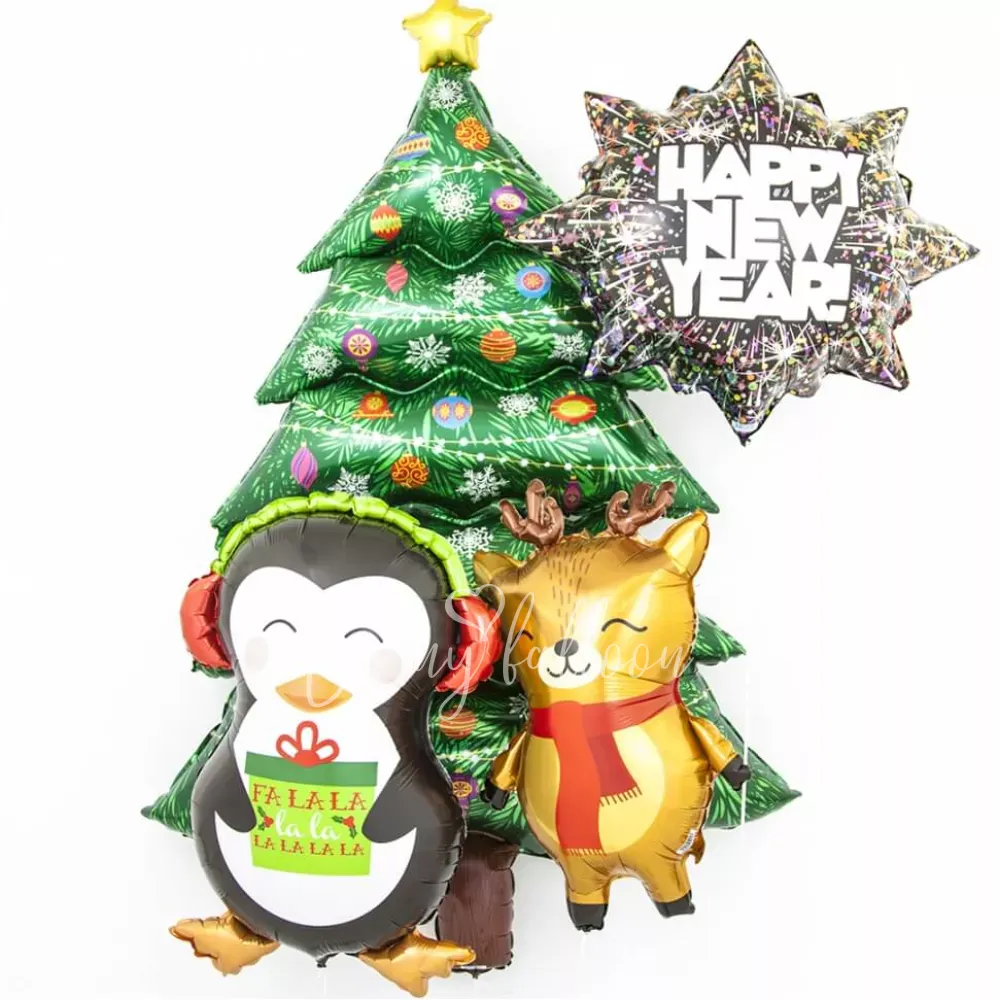 32" Helium foil New Year Eve's Fireworks balloon