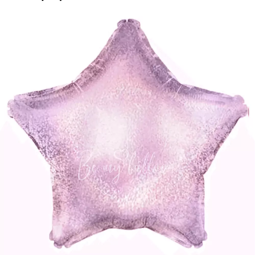 18" Helium foil gloss Holographic Pink balloon