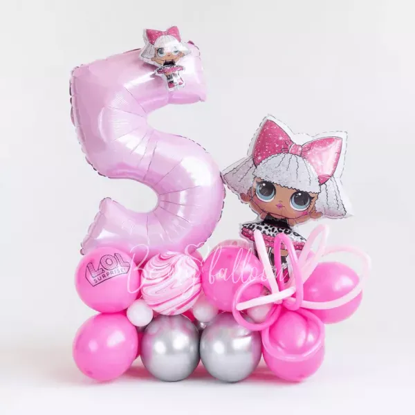 تكوين بالون عيد ميلاد LOL المملوء بالهواء
