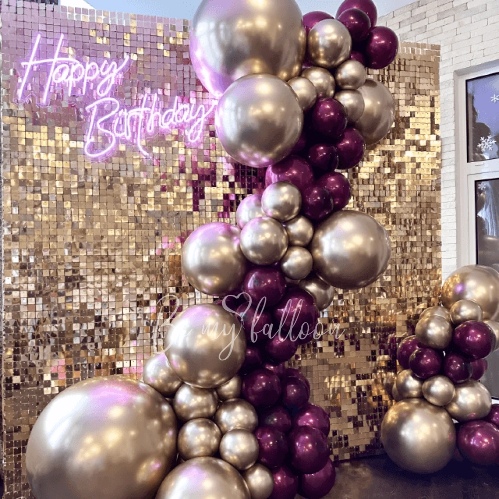Gold Simmer Happy Birthday Composition