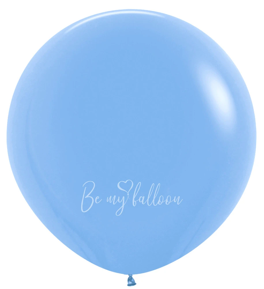24" Helium fashion light blue 040 plain balloon