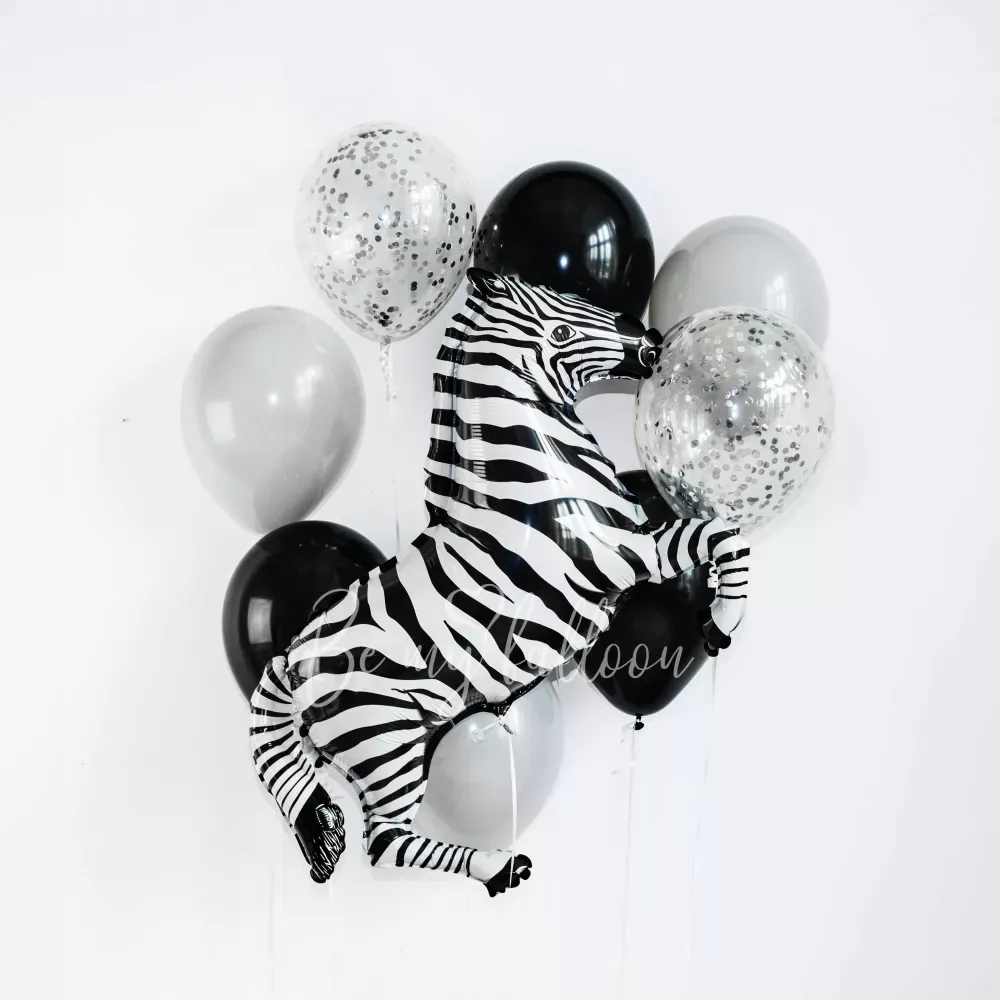 Zebra Balloon Bouquet