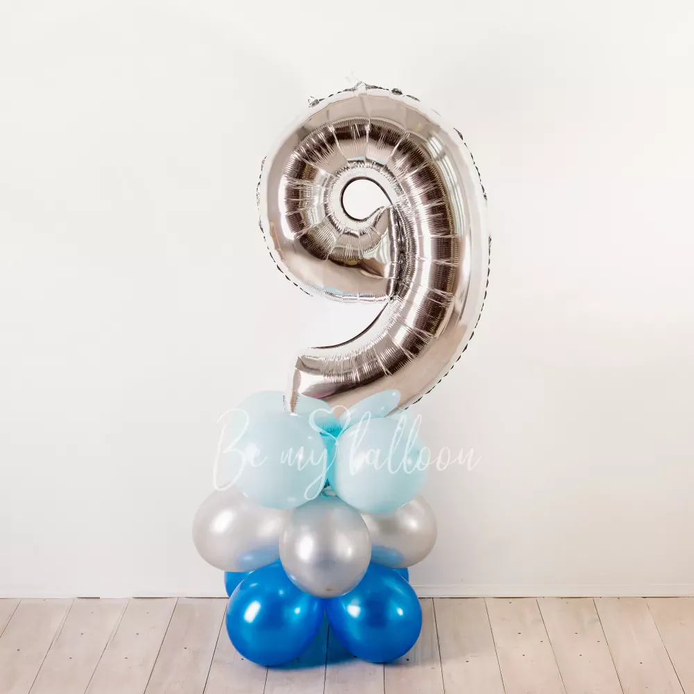 Composition Of Balloons With Number