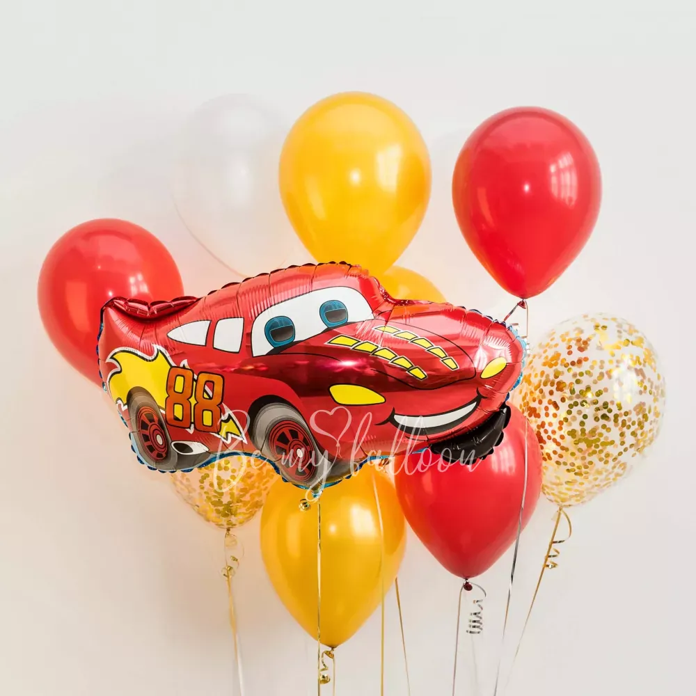 32" Helium foil Happy Racer balloon