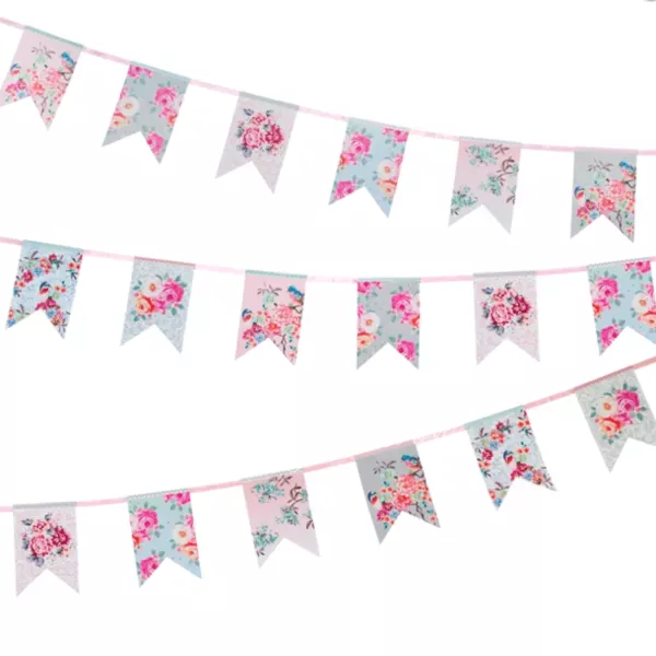 Truly romantic floral bunting