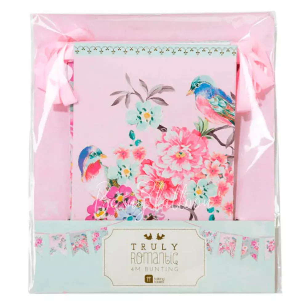 إكليل الرايات الزهرية الرومانسية