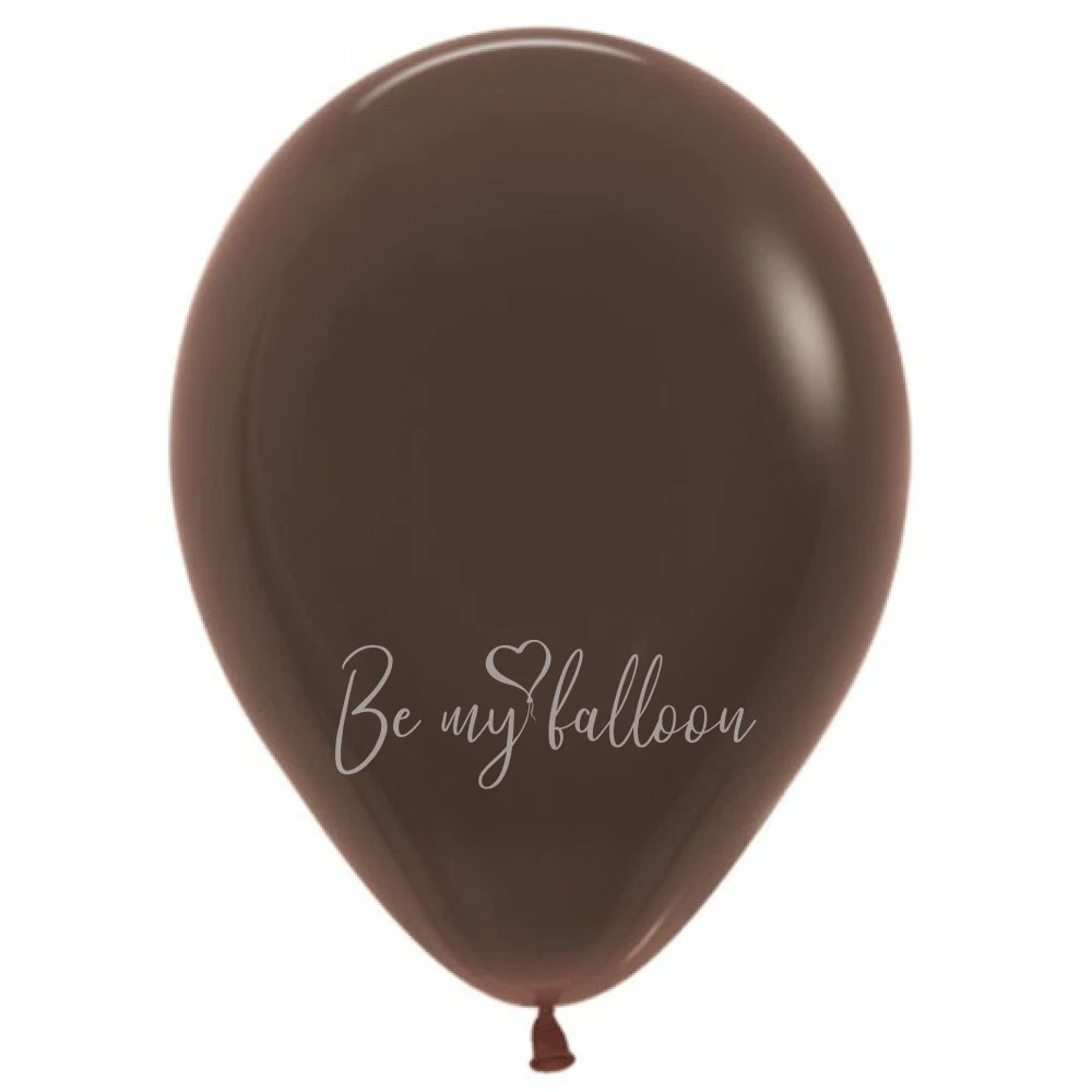 12" Helium fashion chocolate 076 plain balloon