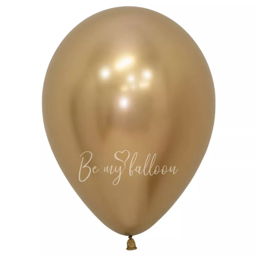 12" Helium chrome gold 970 plain balloon
