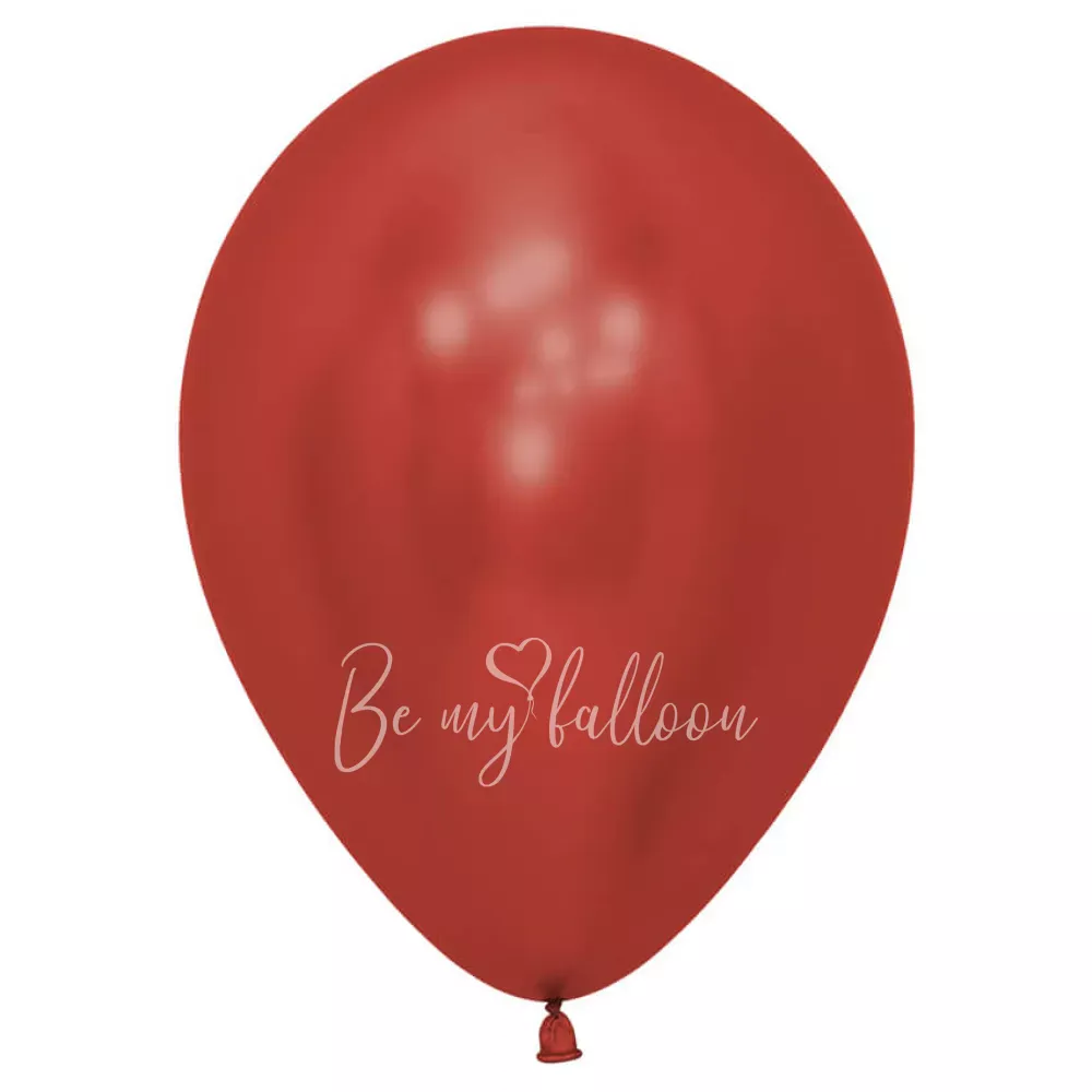 12" Helium chrome red 915 plain balloon