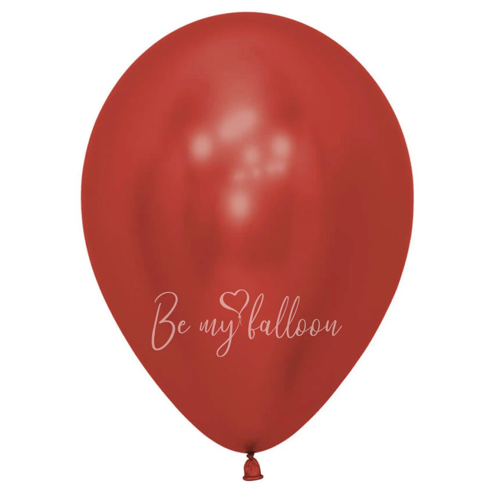 12" Helium chrome red 915 plain balloon