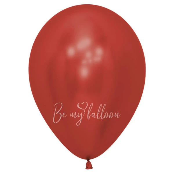 12" Helium chrome red 915 plain balloon