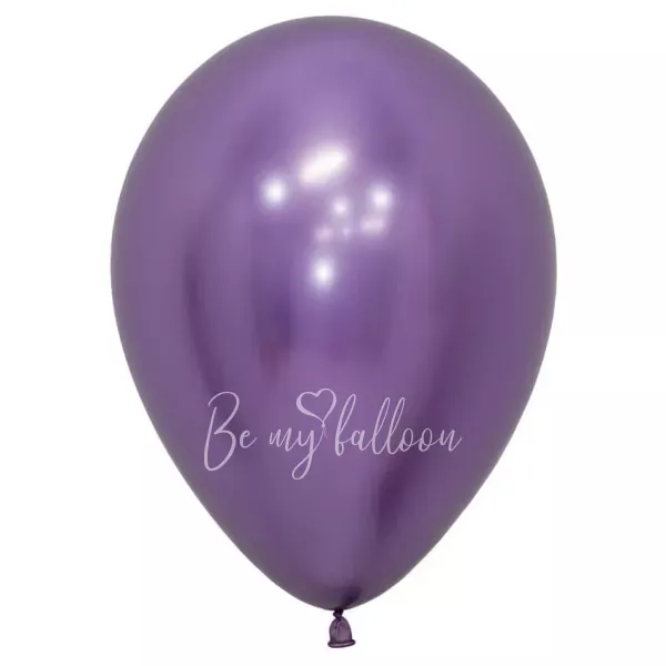 12" Шарик с гелием без рисунка хром фиолетовый 951