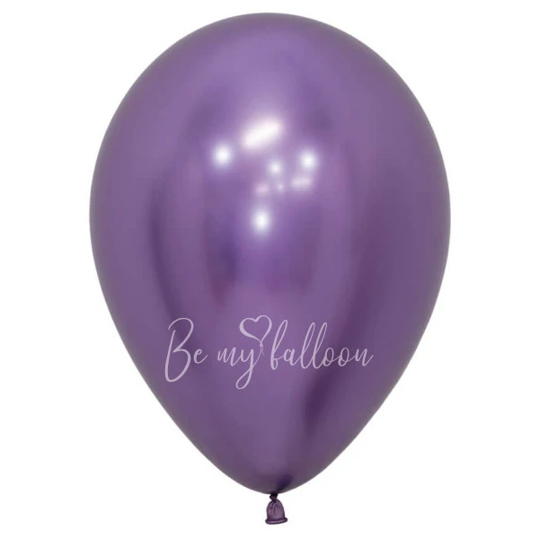 12" Helium chrome violet 951 plain balloon
