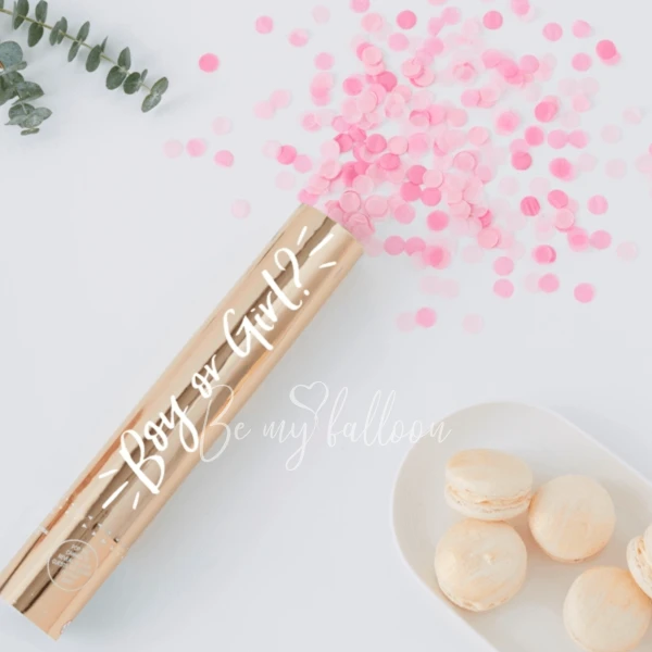 Pink Gender Reveal Confetti Cannon