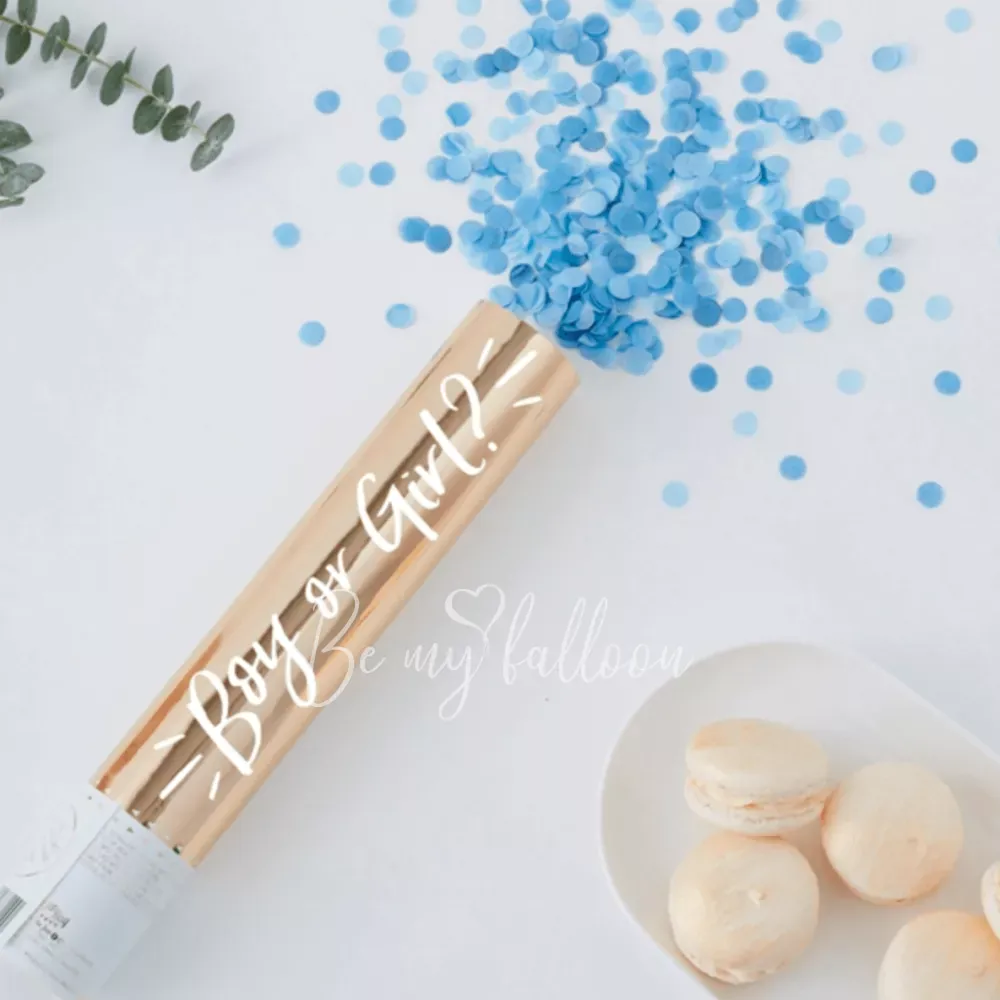 Blue Gender Reveal Confetti Cannon