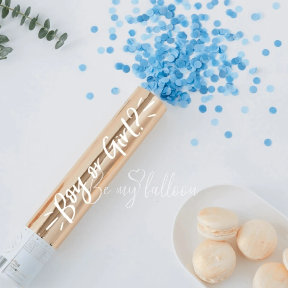 Blue Gender Reveal Confetti Cannon