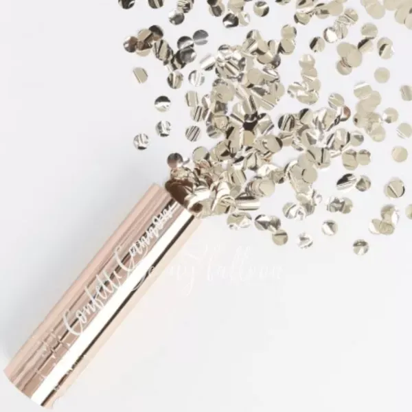 مدفع القصاصات الورقية الروز الذهبية