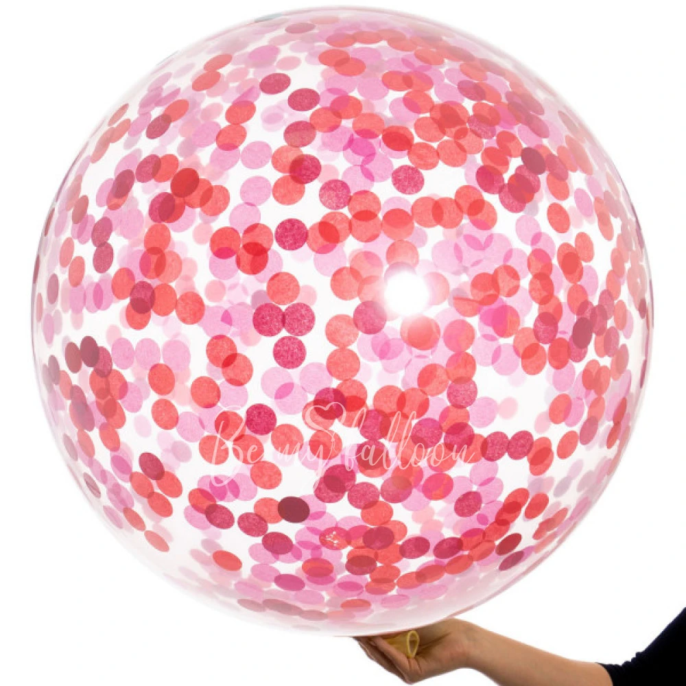 36" Loved Up Giant Confetti Balloon﻿