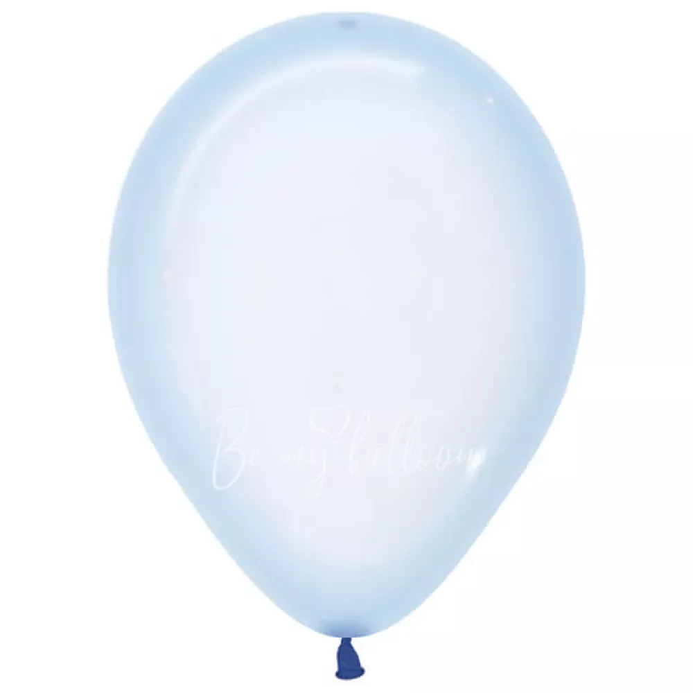 12" Helium crystal blue 339 plain balloon
