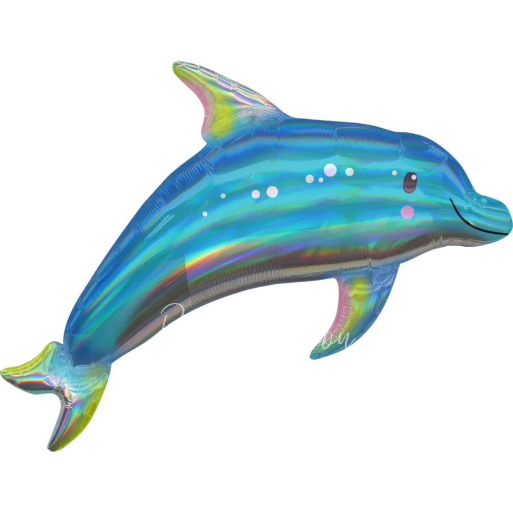 73x68cm Helium foil Blue Dolphin balloon