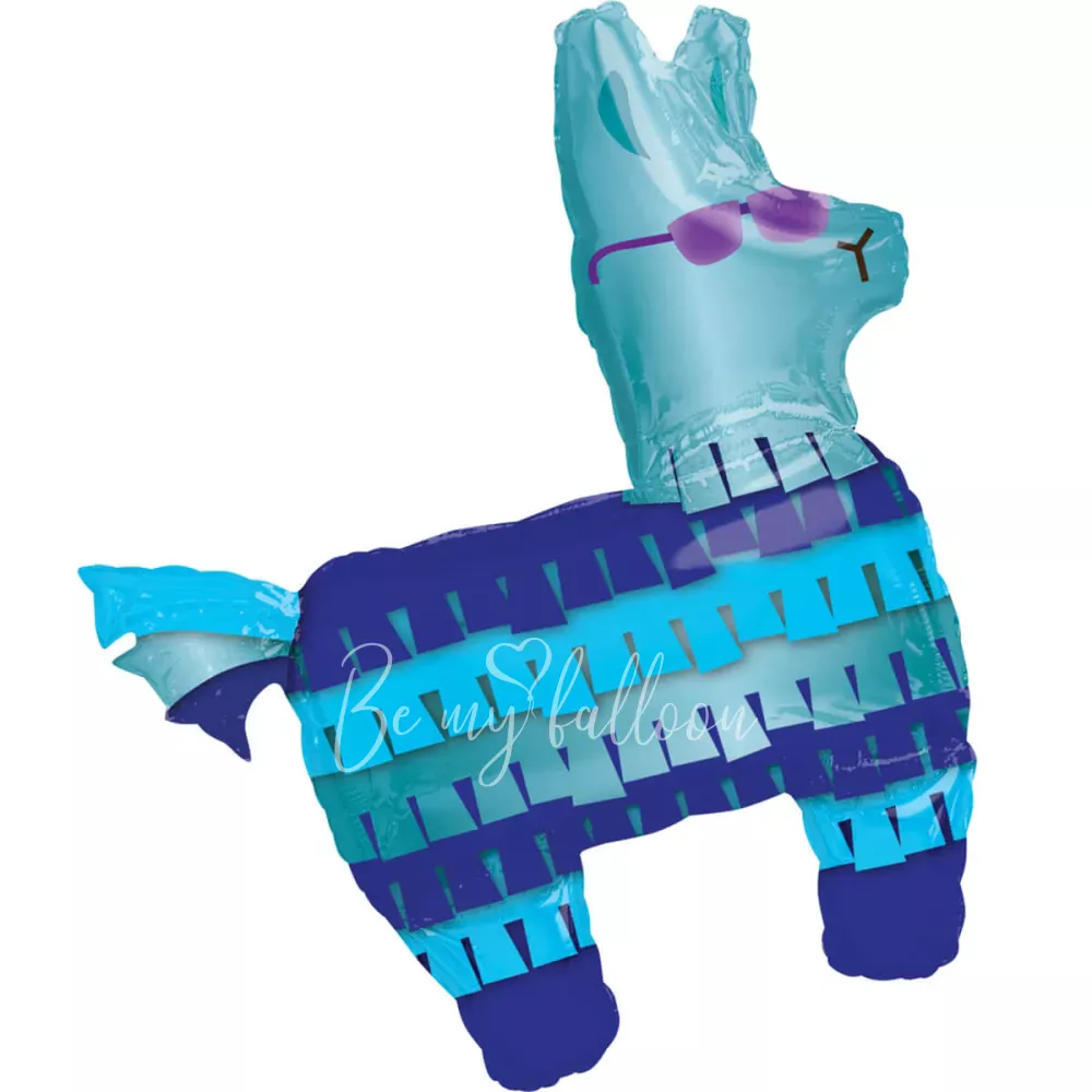 73x83cm Helium foil Blue Llama balloon