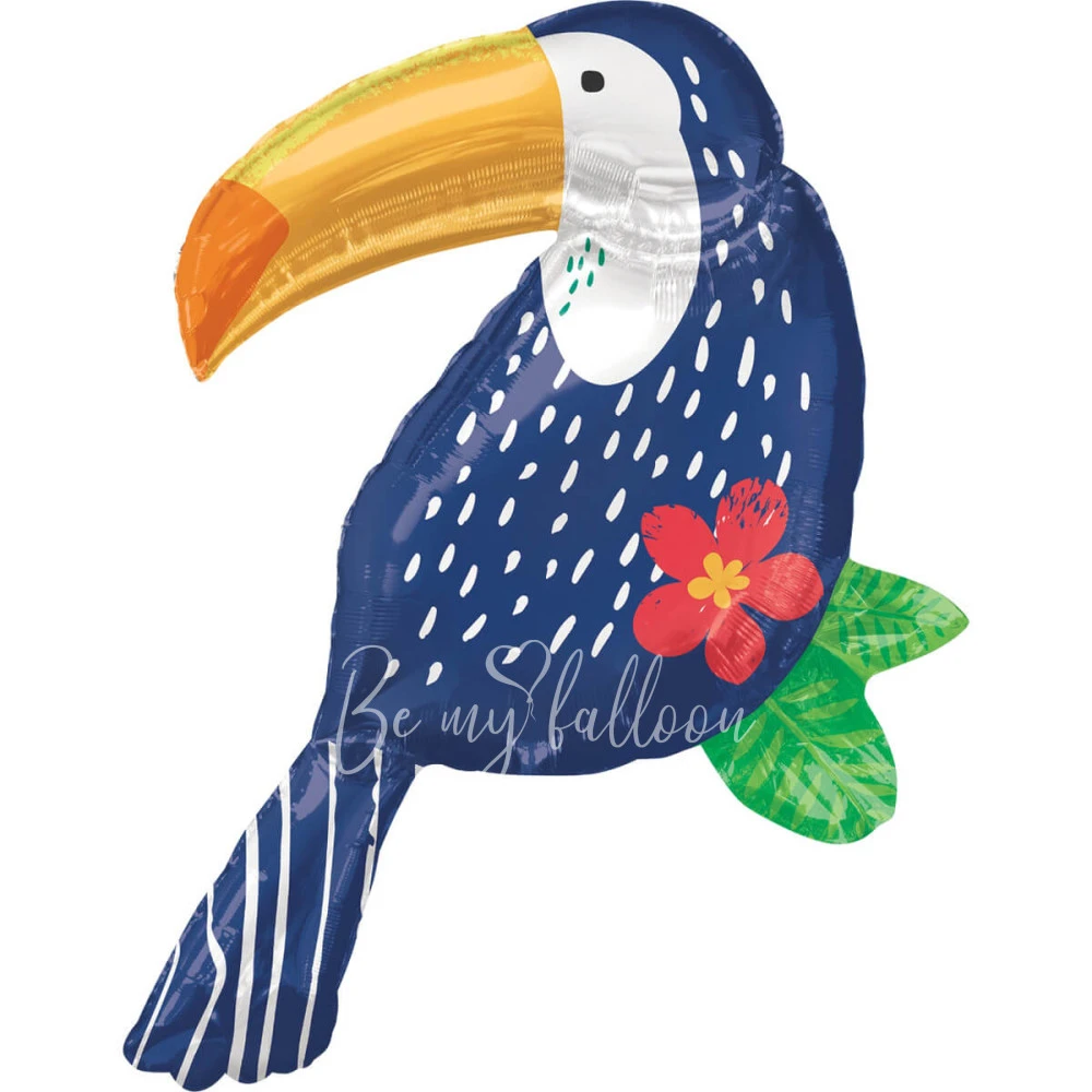 76x93cm Helium foil Tropical Toucan balloon