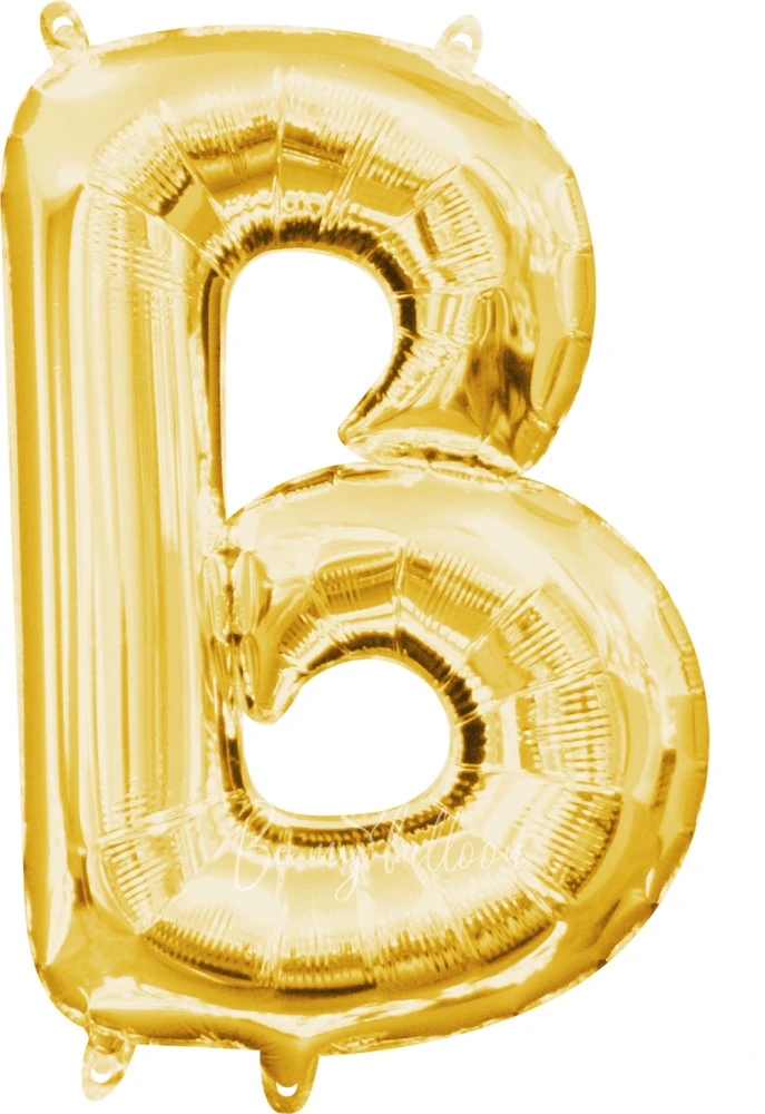 40" Helium foil gloss Gold Letter B balloon