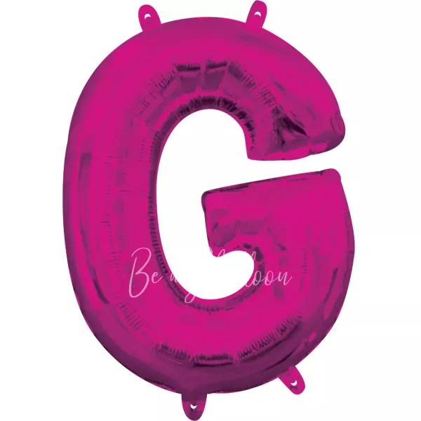 40" Helium foil gloss Fuchsia Letter G balloon