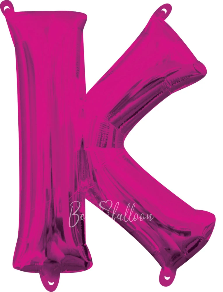 40" Шар из фольги Буква K фуксия глянец