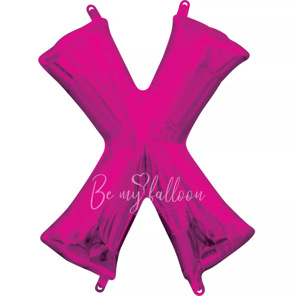 40" Шар из фольги Буква X фуксия глянец